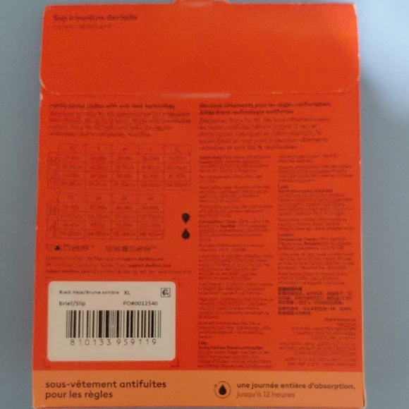 Thinx for All Lace Trim Brief - Black - Picture 2 of 2